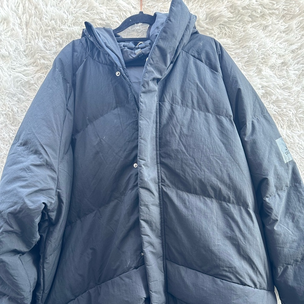 Men Adidas puffer Black Outdoor Jacket 2XL New